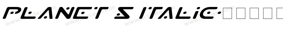 Planet S Italic字体转换